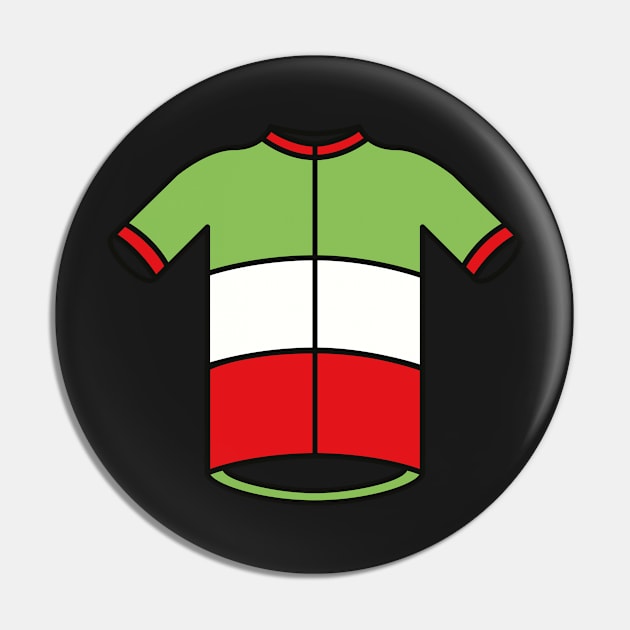 Italian Cycling Jersey Pattern Pin by Radradrad