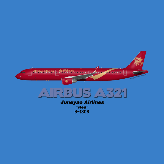 Airbus A321 - Juneyao Airlines "Red" by TheArtofFlying