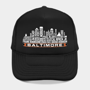 Baltimore Baseball Team All Time Legends, Baltimore City Skyline Hat