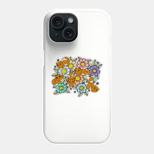 Cats in the Flowers Phone Case