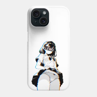 Kawaii Aesthetic Anime Manga Lewd Retro Girl Upskirt Phone Case