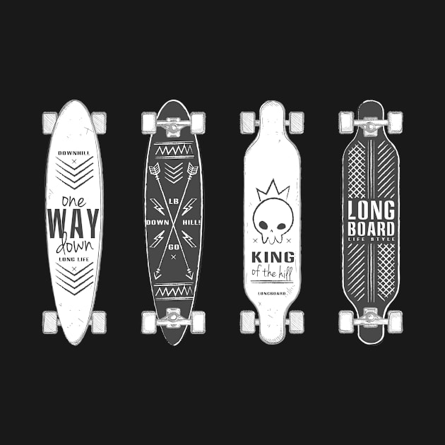 Four Skateboards by saigon199x