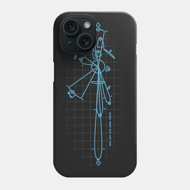 You May Fire When Ready (Blue) Phone Case by mannypdesign