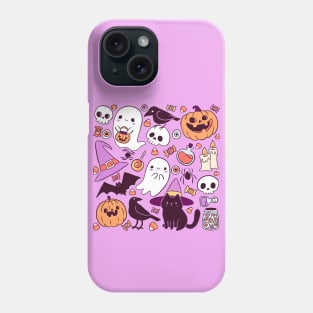 Cute and spooky halloween pattern Phone Case