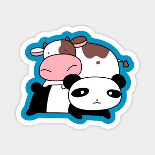 Little Cow and Panda Magnet