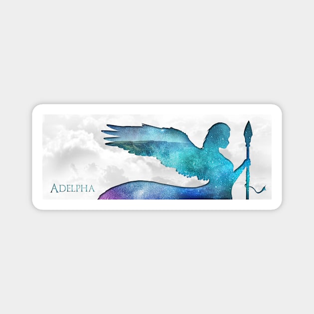 Adelpha Character Silhouette Magnet by Trista Shaye