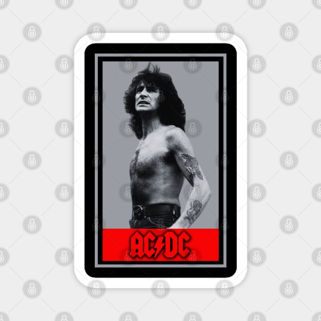 Legend Never Die ~ Bon Scott Magnet by Katab_Marbun