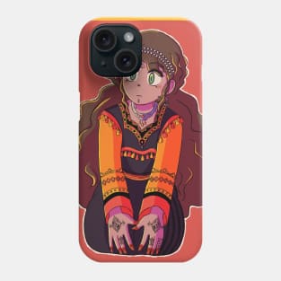 Amazigh algerian moroccan tunisian girl Phone Case