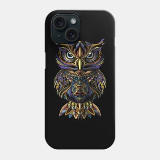 Owl mandala tribal art Phone Case