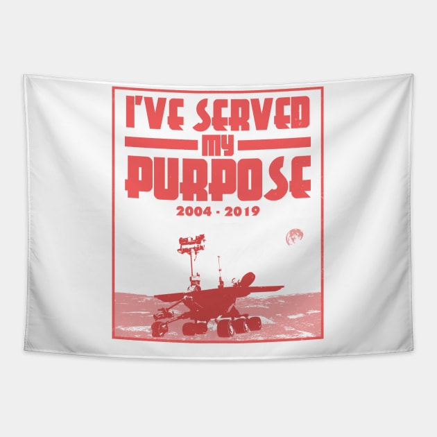 I've Served My Purpose Mars Opportunity Rover Space Tapestry by Freid