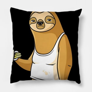 Monday Got Me Like Funny Lazy Sloth Pillow