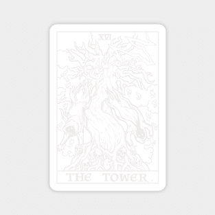 The Tower Tarot Card Tree of Life Magnet