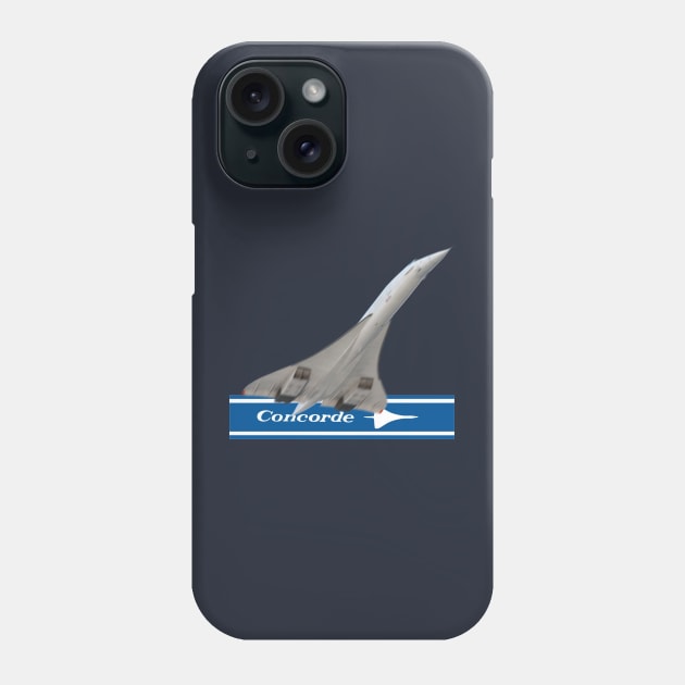 Concorde in flight Phone Case by Caravele