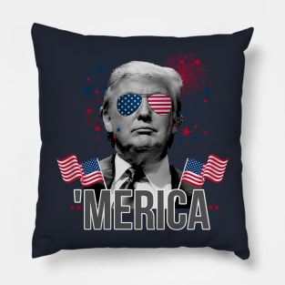 Trump 4th of July Pillow