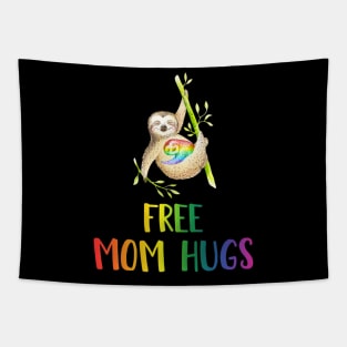 Cute Free Mom Hugs Sloth LGBT Pride Gift For Mother Tapestry