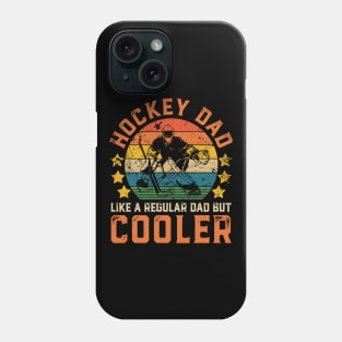 Hockey Dad Funny Vintage Hockey Player Father's Day Gift Phone Case