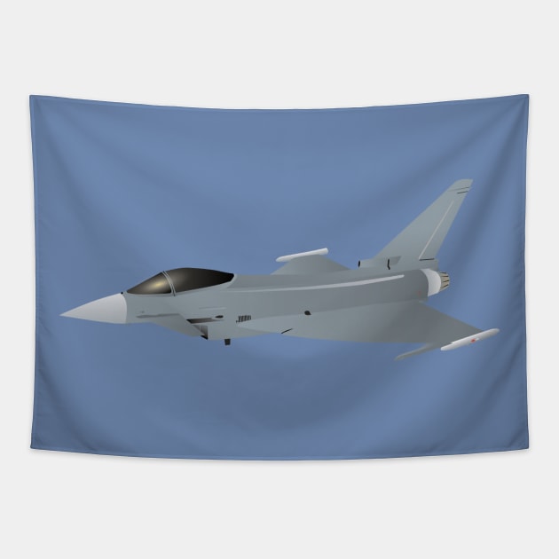 Eurofighter Typhoon Jet Fighter Tapestry by NorseTech