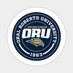 Golden Eagles - Circle Design Magnet