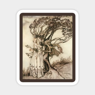 The Old Woman in the Wood by Arthur Rackham Magnet