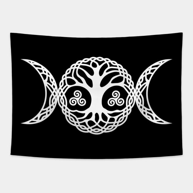 Triple moon goddess tapestry hot sale