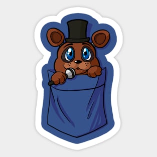 FNaF 1 Freddy Fazbear Head, Five Nights at Freddy's Sticker by  akushibluepaws