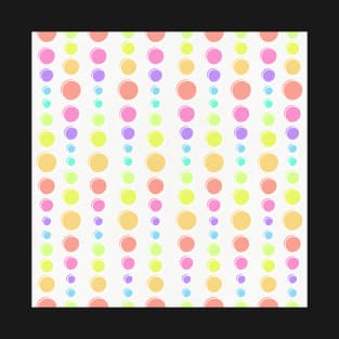 Rainbow Dots Pattern T-Shirt