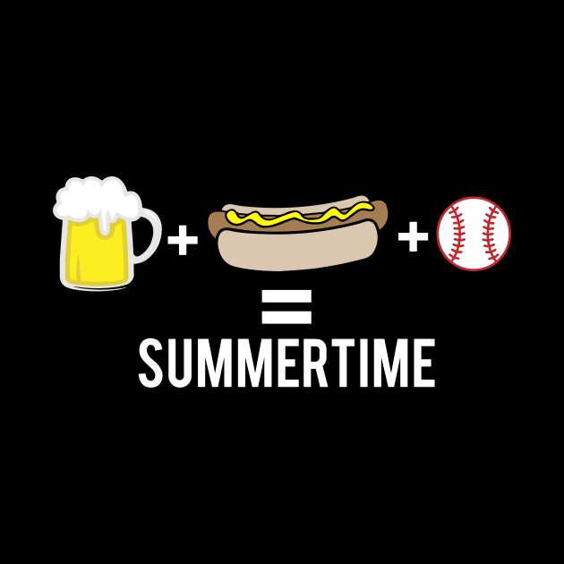 Baseball - Beer + Hot Dog + Baseball = Summertime by fromherotozero