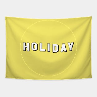 Hollywood Holiday (Yellow) Tapestry