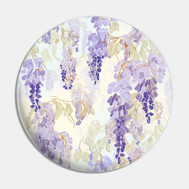 Pastel wisteria pattern Pin by etherElric
