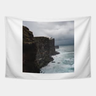 Stunning Latrabjarg Cliffs in Westfjords Iceland Tapestry