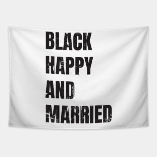 black happy and married Tapestry