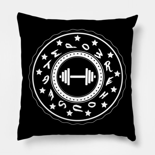 power house gym Pillow by karimtommy