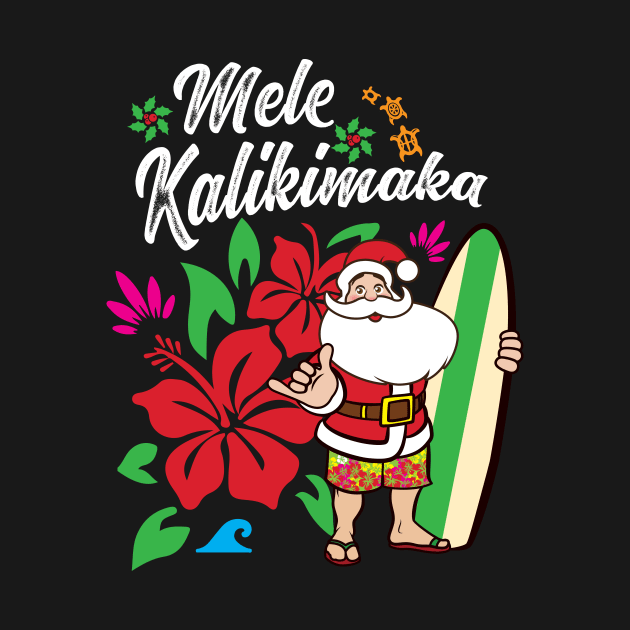 'Mele Kalikimaka' Cute Christmas Hawaiian by ourwackyhome