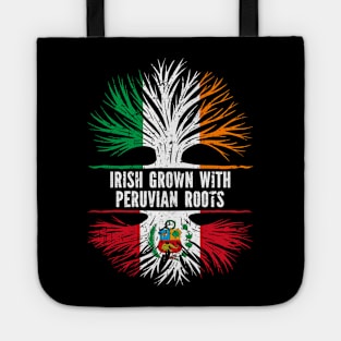 Irish Grown With Peruvian Roots Ireland Flag Tote