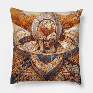 Celestial Art: Abstract Designs Pillow