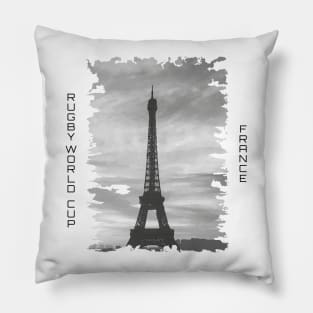 Eiffel tower rugby design Pillow