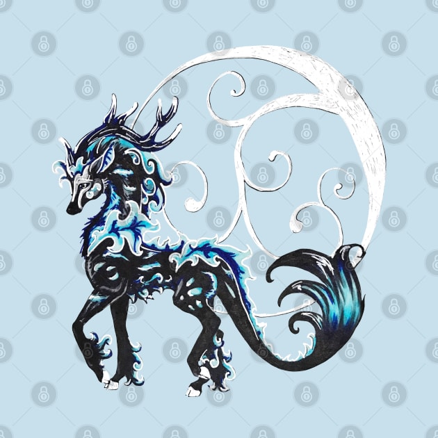 Black and Blue Kirin by Lady Lilac