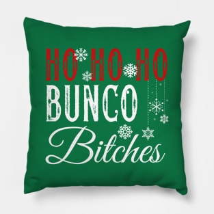 Ho Ho Ho Bunco Bitches Christmas Dice Game Gift Prize Pillow