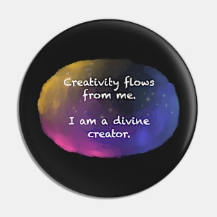 Inspirational affirmation Sticker Pin