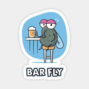 Bar Fly - Textual Version Magnet