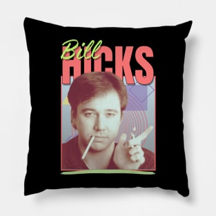 Bill Hicks Vintage 1990 // Retro Original Fan Design Artwork Pillow