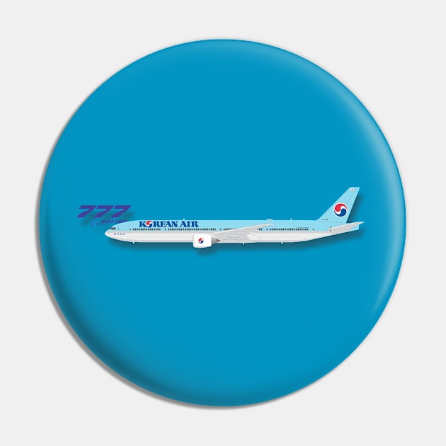 Korean Airlines Boeing 777 Pin by GregThompson