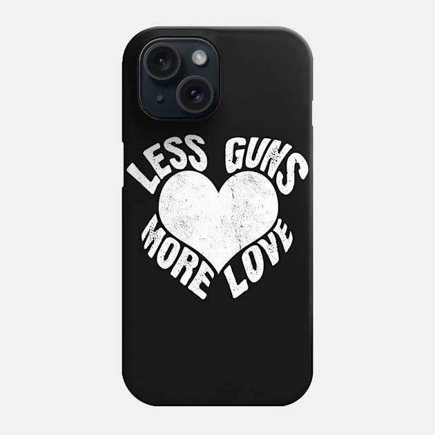 Less Guns - More Love, Vintage\Retro Design Phone Case by VintageArtwork