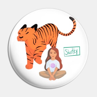 Tiger Girl Pin