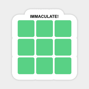 Immaculate Grid Baseball Magnet