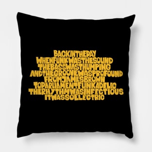 Funky Music Rhymes - Oldschool Graffiti Style Pillow