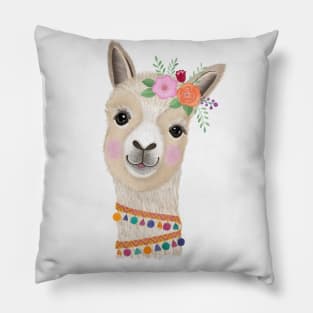 Llama lady Pillow