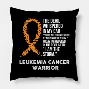 The Devil- Leukemia Awareness Support Ribbon Pillow