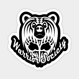 Warrior Society (Bear White) Magnet