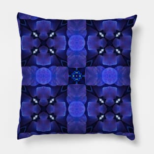 Royal Blue Hydrangea Pattern 2 Pillow